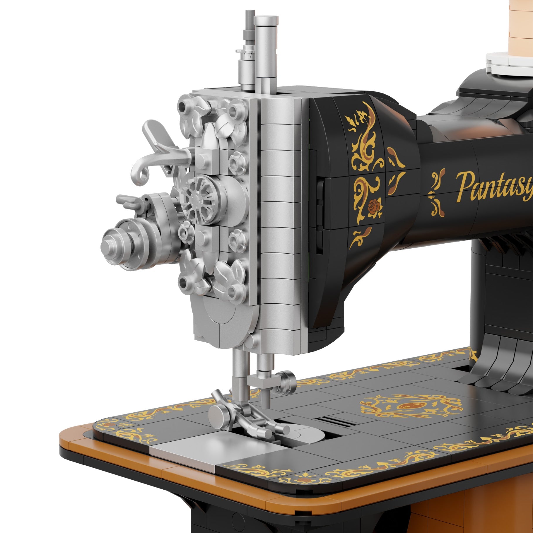 Antique Hand Crank Sewing Machine - 1360 pcs - Beanie Games
