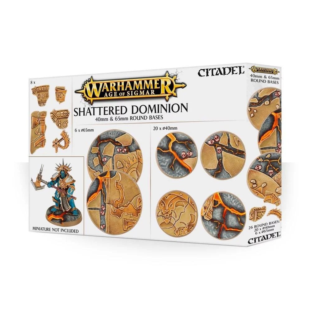 AOS: Shattered Dominion: 65mm & 40mm Round Bases - Beanie Games
