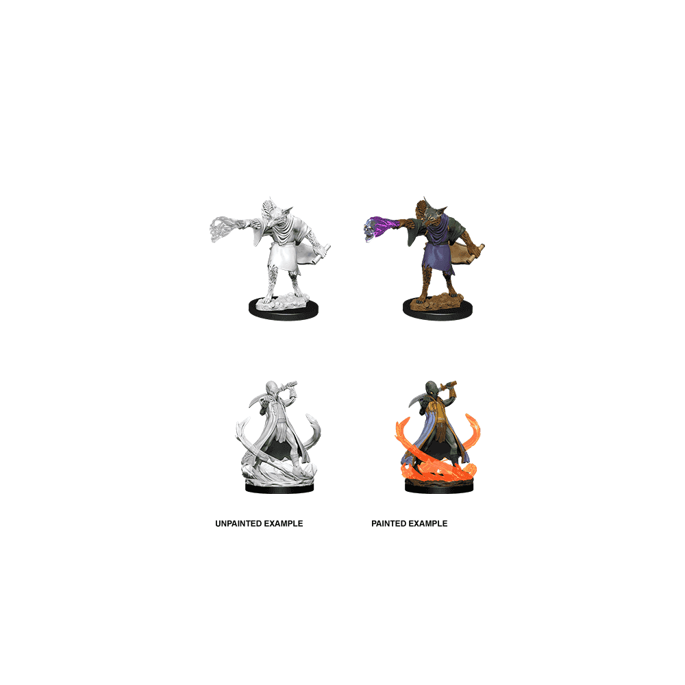 Arcanaloth & Ultroloth: D&D Nolzur's Marvelous Unpainted Miniatures (W11) - Beanie Games