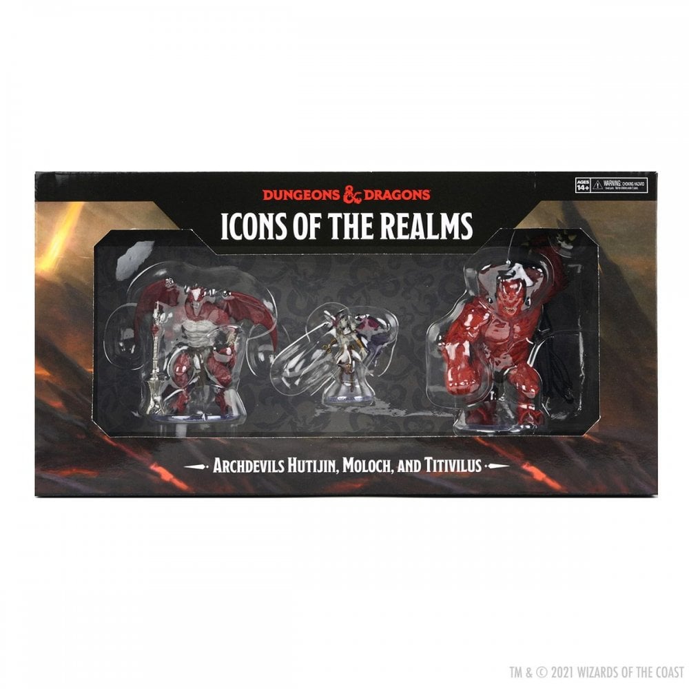 Archdevils - Hutijin, Moloch, Titivilus: D&D Icons of the Realms Miniatures - Beanie Games