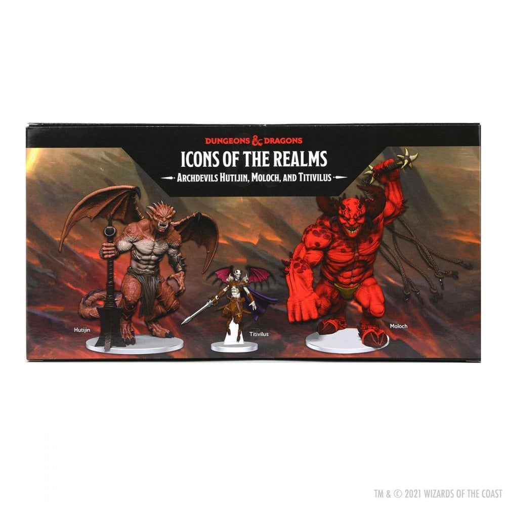 Archdevils - Hutijin, Moloch, Titivilus: D&D Icons of the Realms Miniatures - Beanie Games