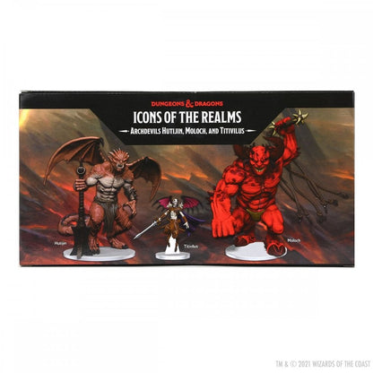 Archdevils - Hutijin, Moloch, Titivilus: D&D Icons of the Realms Miniatures - Beanie Games