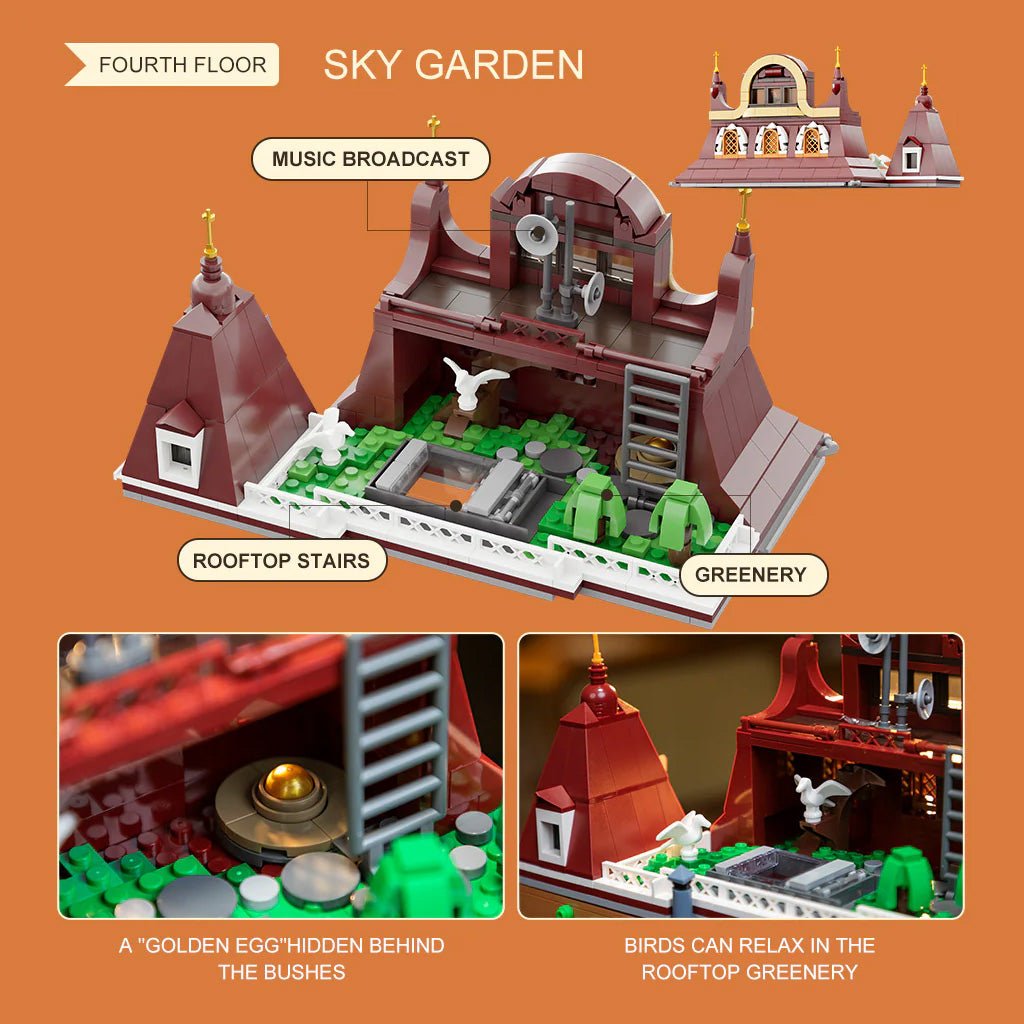 Bakery (4 - Storey Building) - 2663 pcs - Beanie Games