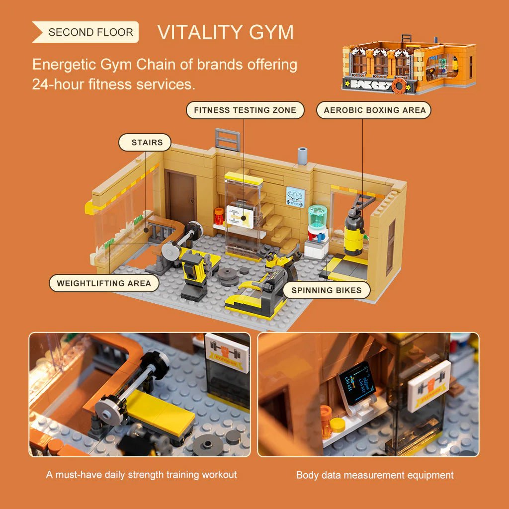 Bakery (4 - Storey Building) - 2663 pcs - Beanie Games