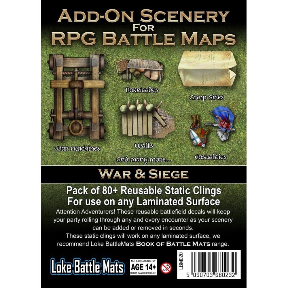 Battle Mats: War and Siege Add - On Scenery Pack - Beanie Games