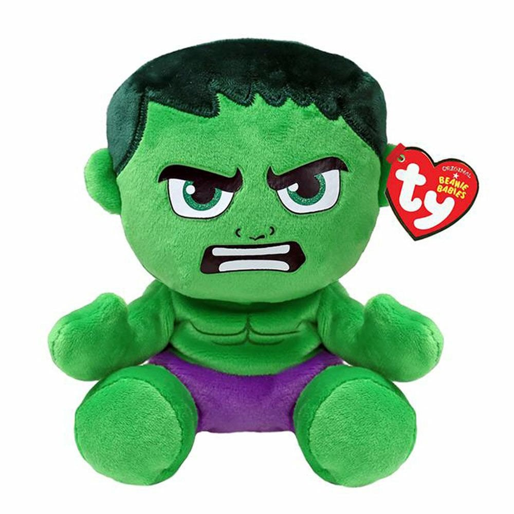Beanie Babies: Marvel Hulk (Regular Soft) - Beanie Games