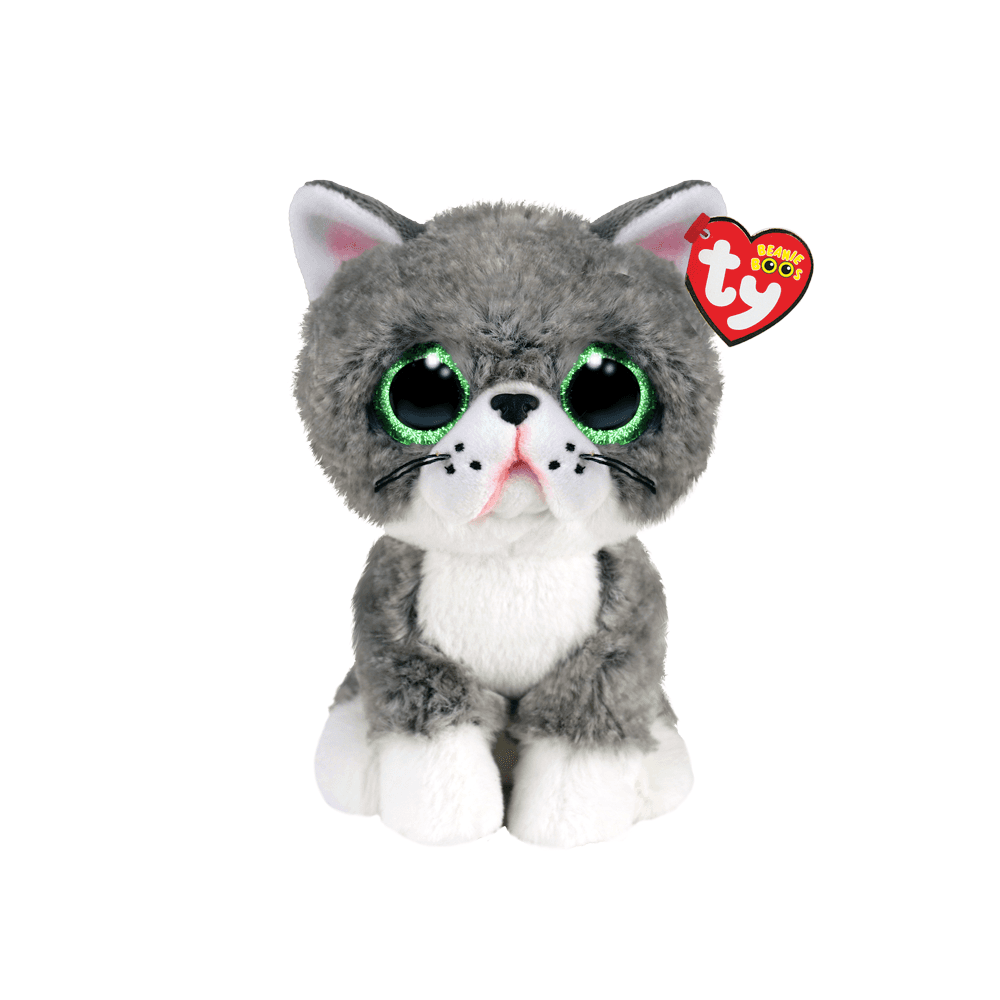 Beanie Boo: Fergus Cat Gray - Beanie Games
