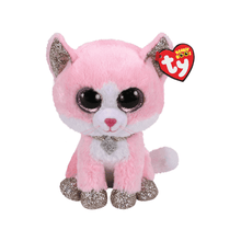 Beanie Boo: Fiona Pink Cat (Medium) - Beanie Games