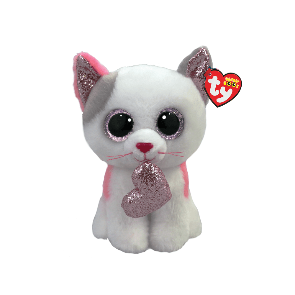 Beanie Boo: Milena White Cat Valentines 2023 - Beanie Games