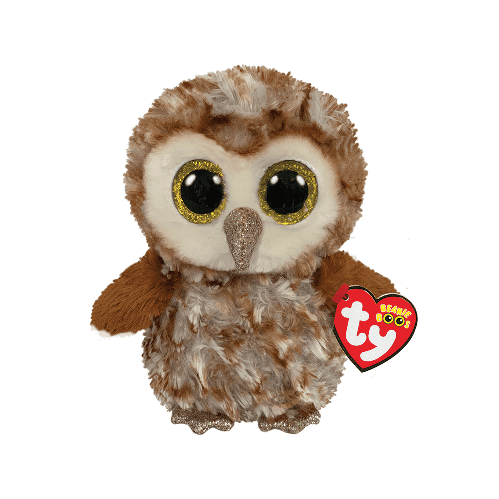 Beanie Boo: Percy Brown Tipped Barn Owl - Beanie Games