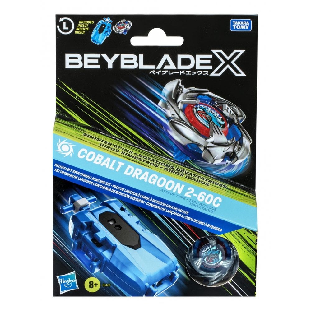 Beyblade X Cobalt Dragoon 2 - 60C Launcher Set - Beanie Games