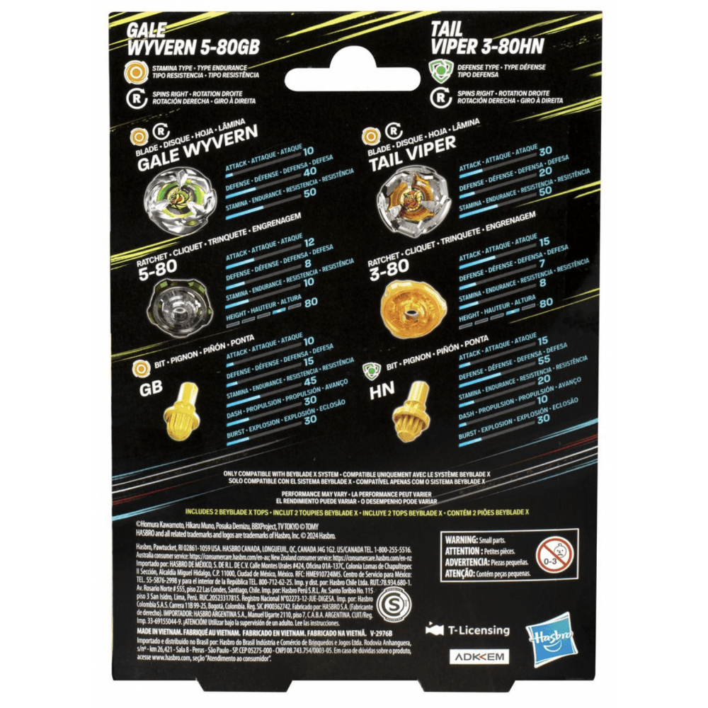 Beyblade X Gale Wyvern Tail Viper - Beanie Games