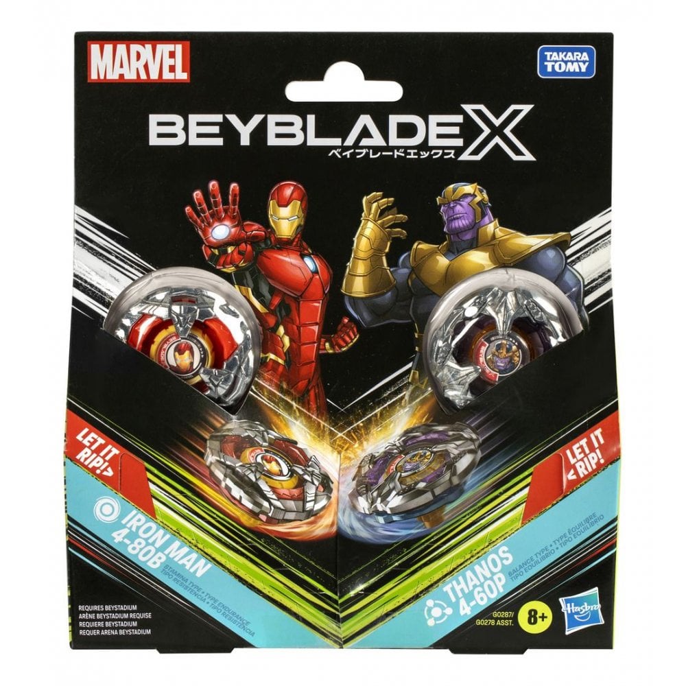 Beyblade X Marvel: Iron Man vs Thanos - Beanie Games