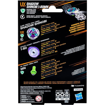 Beyblade x Shadow Shinobi 1 - 80MN UX Starter Pack Set - Beanie Games