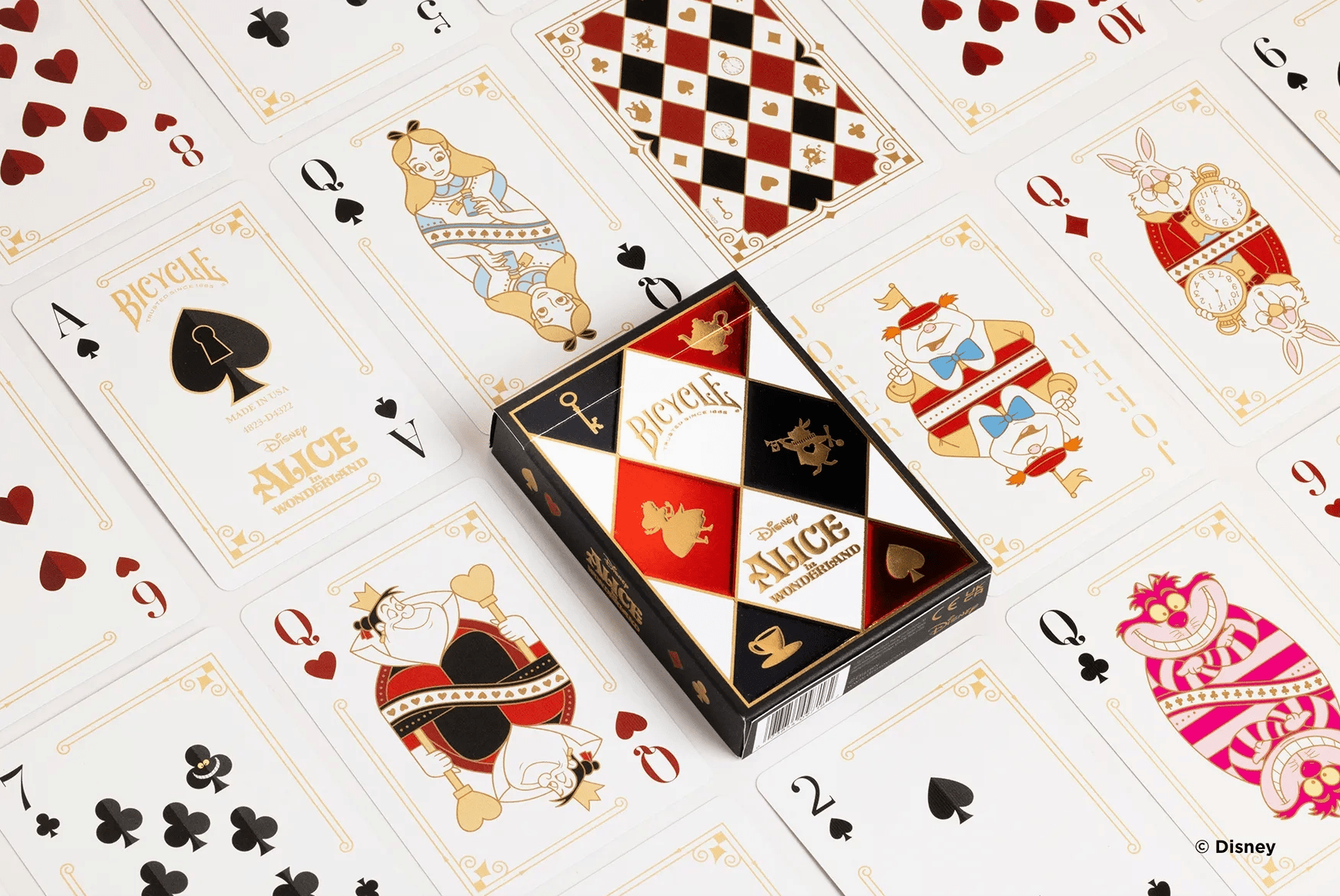 Bicycle Disney Alice in Wonderland Playing Cards - Beanie Games