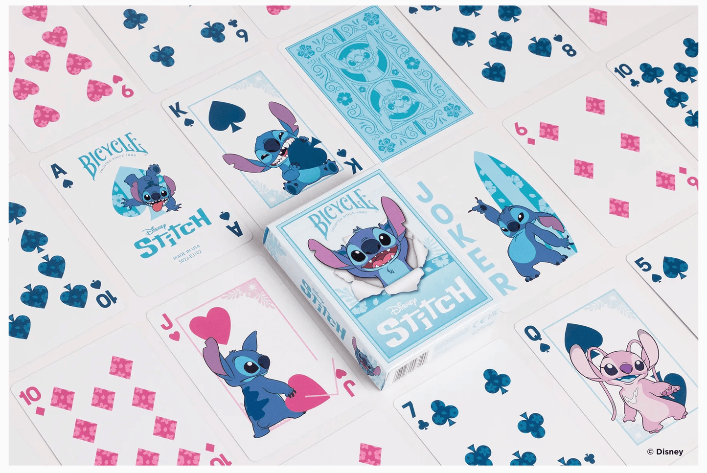 Bicycle Disney Stitch Playing Cards - Beanie Games