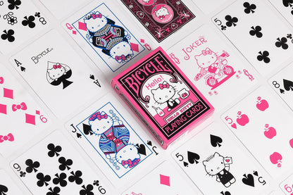 Bicycle Hello Kitty Black Pink Playing Cards - Beanie Games