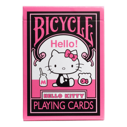 Bicycle Hello Kitty Black Pink Playing Cards - Beanie Games