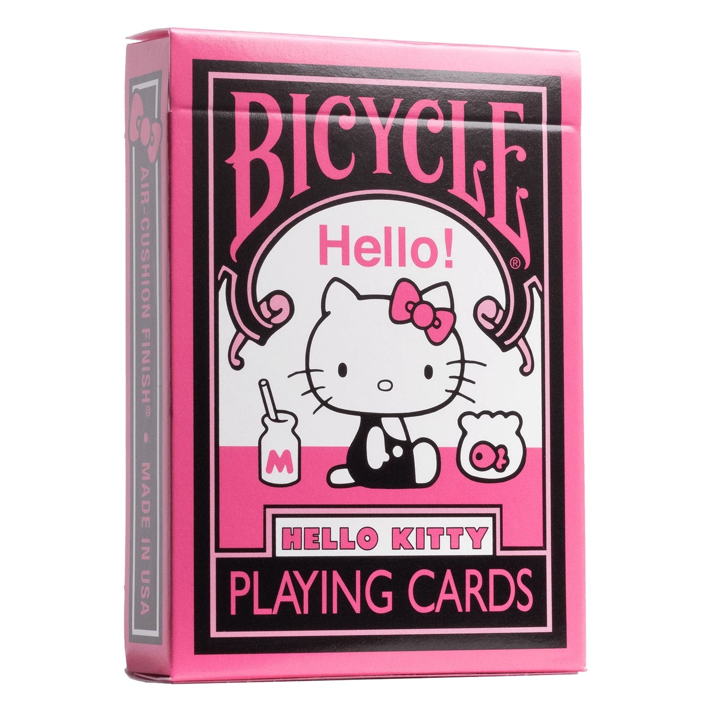 Bicycle Hello Kitty Black Pink Playing Cards - Beanie Games