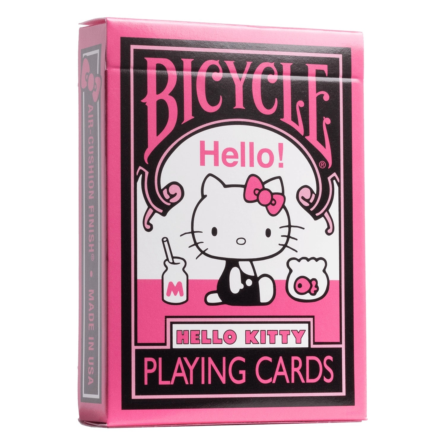 Bicycle Hello Kitty Black Pink Playing Cards - Beanie Games