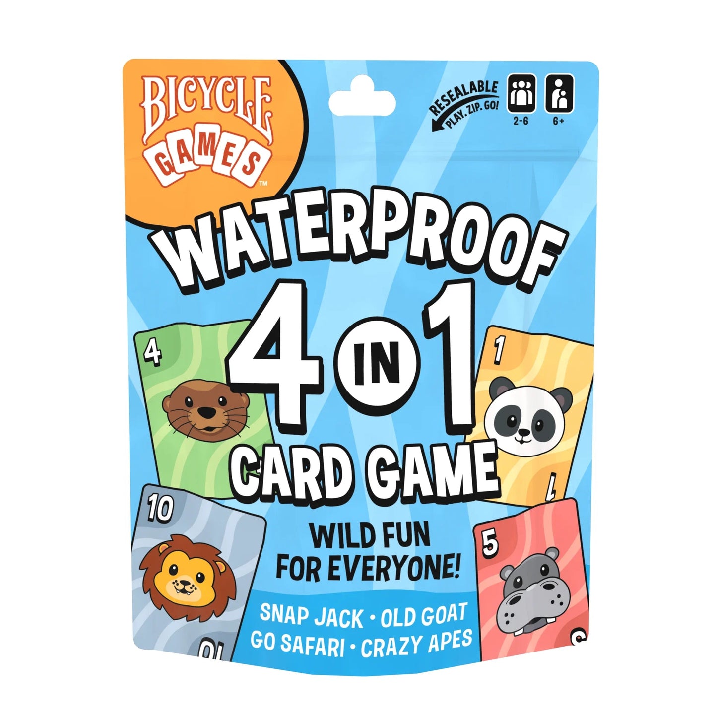 Bicycle - Waterproof 4 in 1 Card Games - Beanie Games