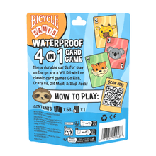Bicycle - Waterproof 4 in 1 Card Games - Beanie Games