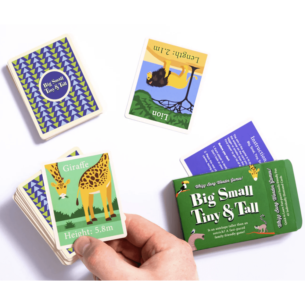 Big Small Tiny Tall Card Game - Beanie Games