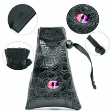 Black Leatherette Changeling Eye Dice Bag - Beanie Games