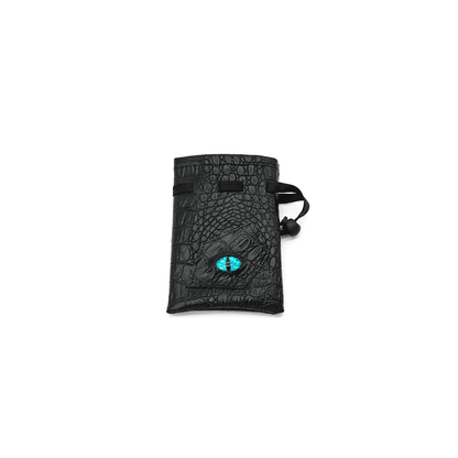 Black Leatherette Cyberpunk Eye Dice Bag - Beanie Games