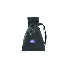 Black Leatherette Dark Mage Eye Dice Bag - Beanie Games