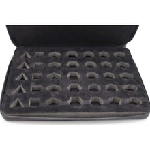 Black Leatherette Folio Dice Case - Beanie Games