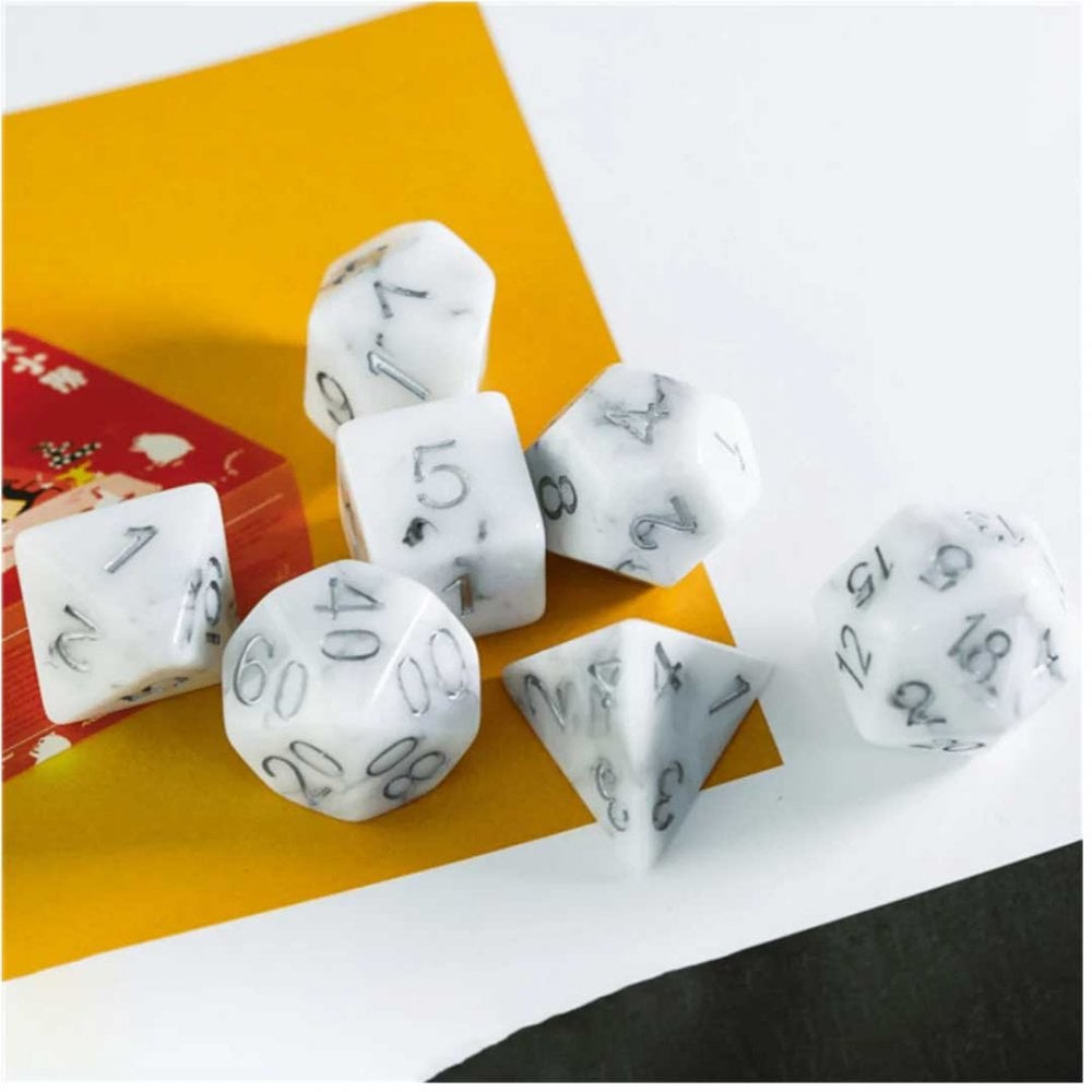 Black Stone RPG Dice Set - Beanie Games
