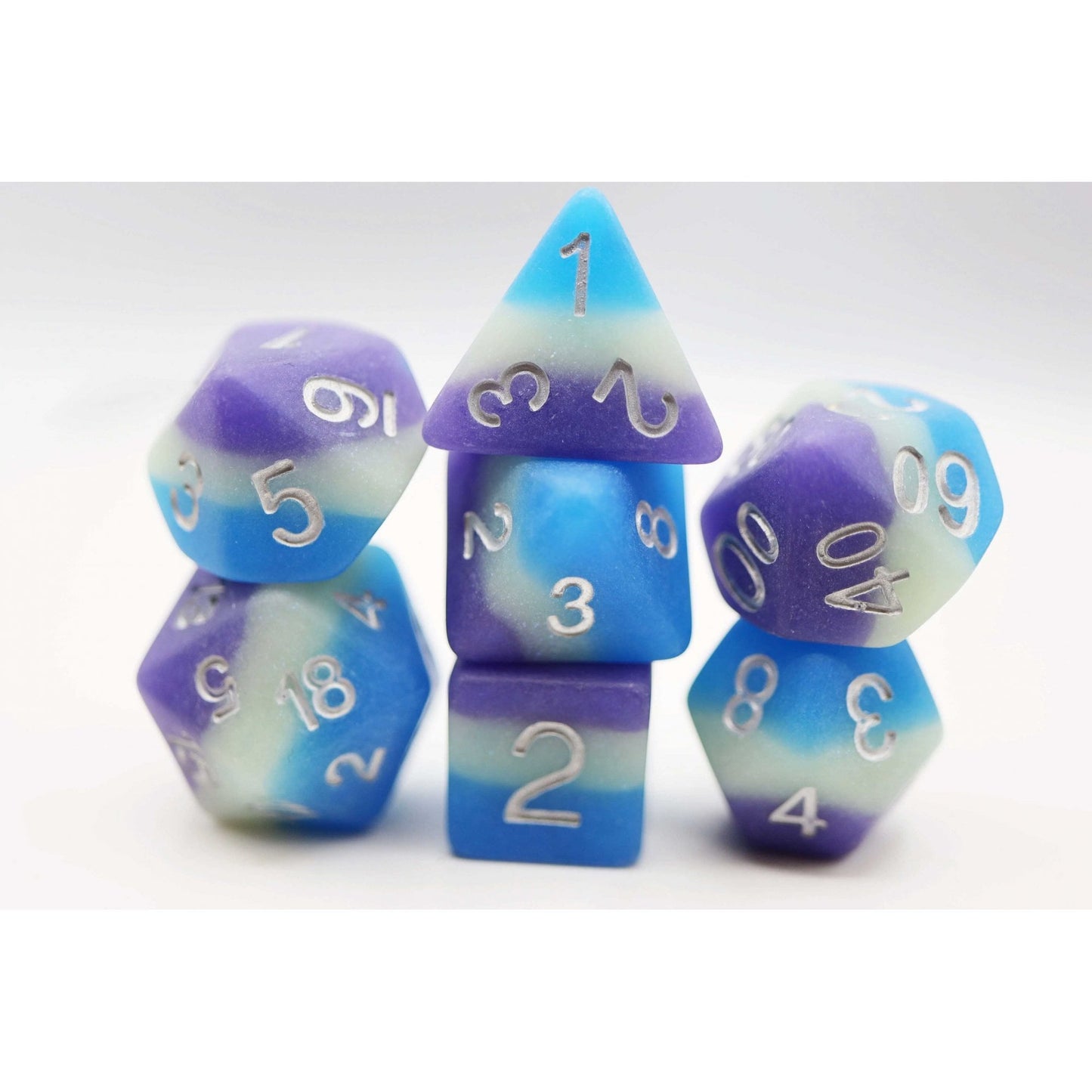 Blueberry Snow Cone RPG Dice Set - Beanie Games