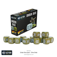 Bolt Action: Orders Dice pack - Olive Drab - Beanie Games
