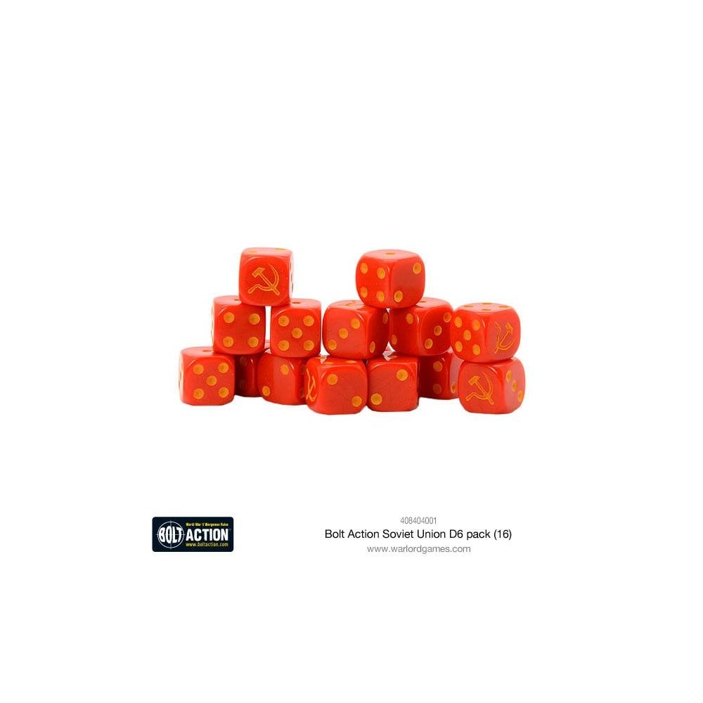 Bolt Action: Soviet Union D6 Dice (16) - Beanie Games