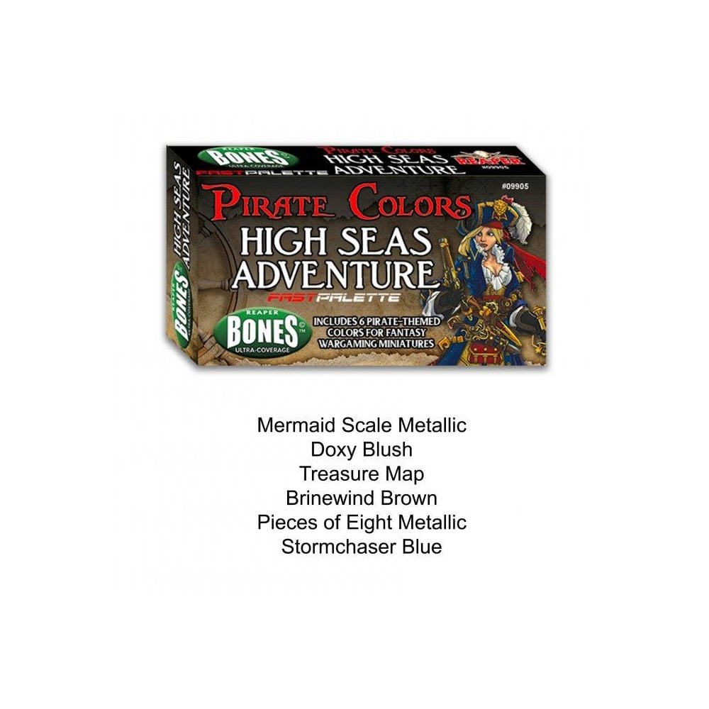 Bones Ultra - Coverage: Pirate Colours High Seas Adventure Fast Palette Paint Set - Beanie Games