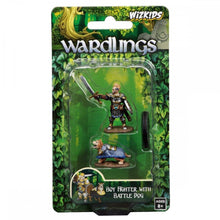 Boy Fighter & Battle Dog: WizKids Wardlings Miniatures - Beanie Games