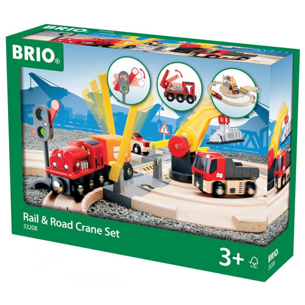 BRIO Rail & Road Crane Set - Beanie Games