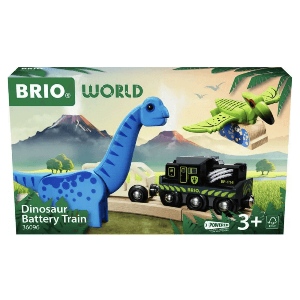 BRIO World Dinosaur Battery Train - Beanie Games
