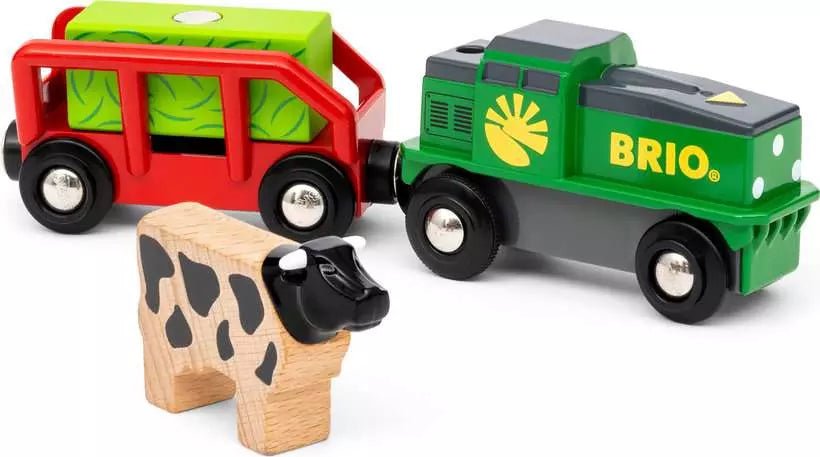 BRIO World - Farm Battery Train - Beanie Games