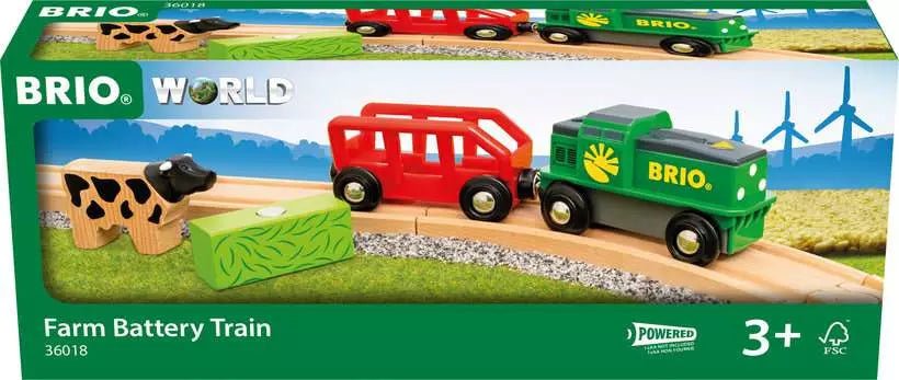 BRIO World - Farm Battery Train - Beanie Games