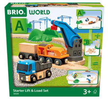 BRIO World Railway Set Starter Lift & Load Set - Beanie Games