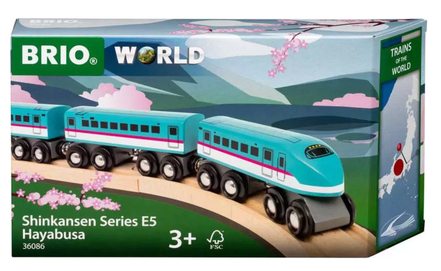 BRIO World Trains of the World Shinkansen Series E5 Hayabusa - Beanie Games