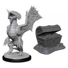 Bronze Dragon Wyrmling & Pile of Sea Found Treasure: D&D Nolzur's Marvelous Miniatures (W13) - Beanie Games