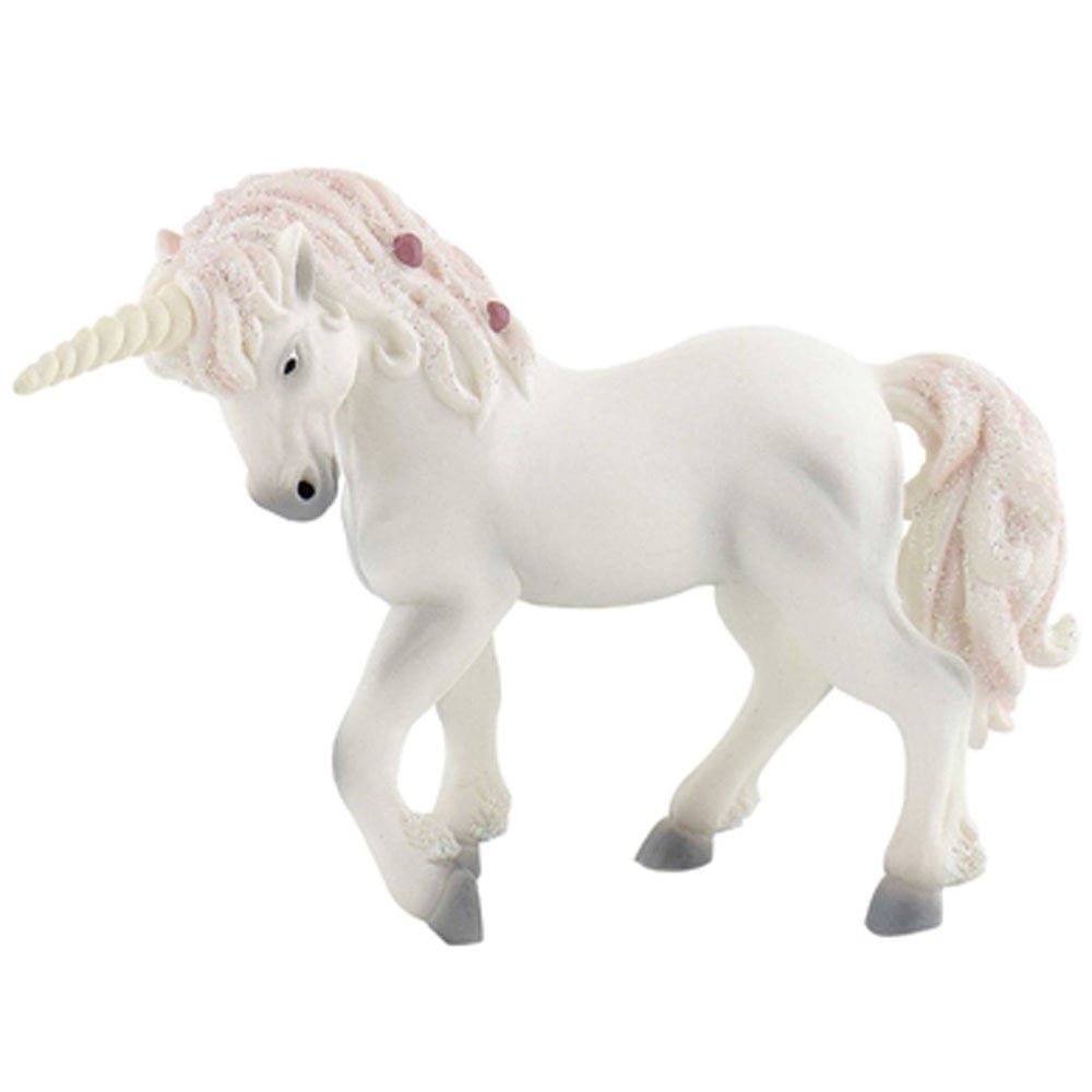 Bullyland Pink & White Unicorn - Beanie Games