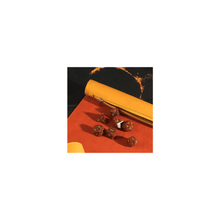 Burnt Yellow Roll Up Leatherette Dice Mat - Beanie Games