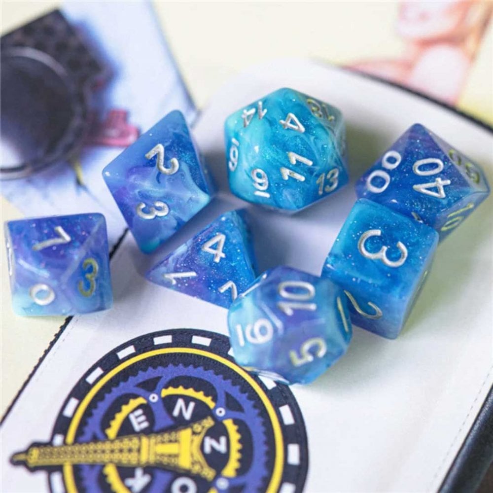 Cerulean Night RPG Dice Set - Beanie Games
