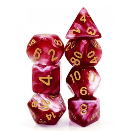 Cherry Cream RPG Dice Set - Beanie Games