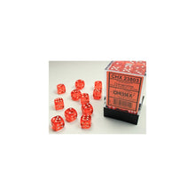 Chessex - 12mm D6 Dice Block - Orange w/white - Beanie Games