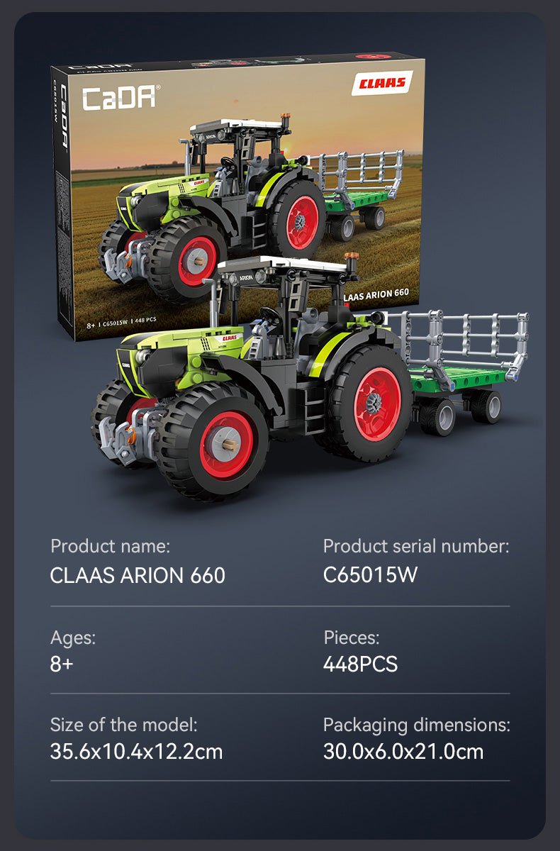 CLAAS Arion 660 Farm Tractor - 448 pcs - Beanie Games